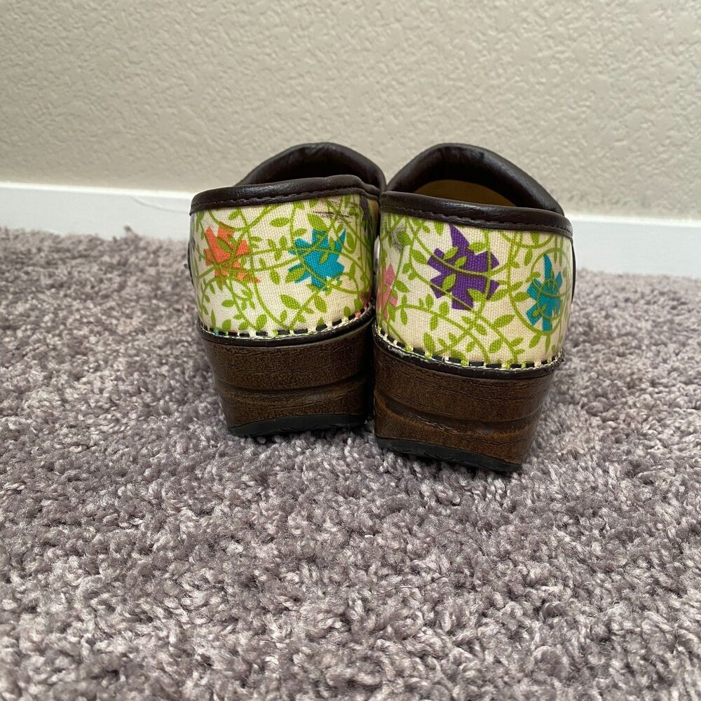 DANSKO Vegan Floral Pro Fabric Starburst Medical Nurse Mules Clogs Size 37/6.5-7 - Picture 6 of 12